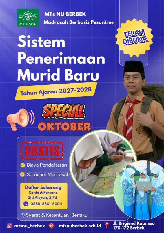 Promo SPMB MTs NU Berbek